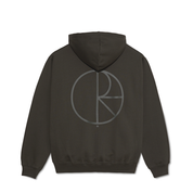 Dave Hoodie Stroke Logo - Dirty Black