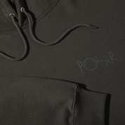 Dave Hoodie Stroke Logo - Dirty Black