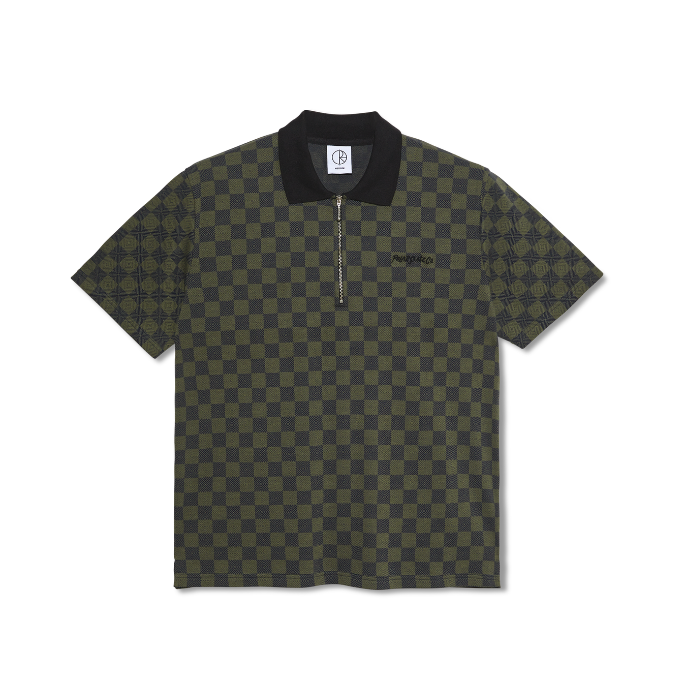 Jacques Polo Shirt - Checkered Black/Green
