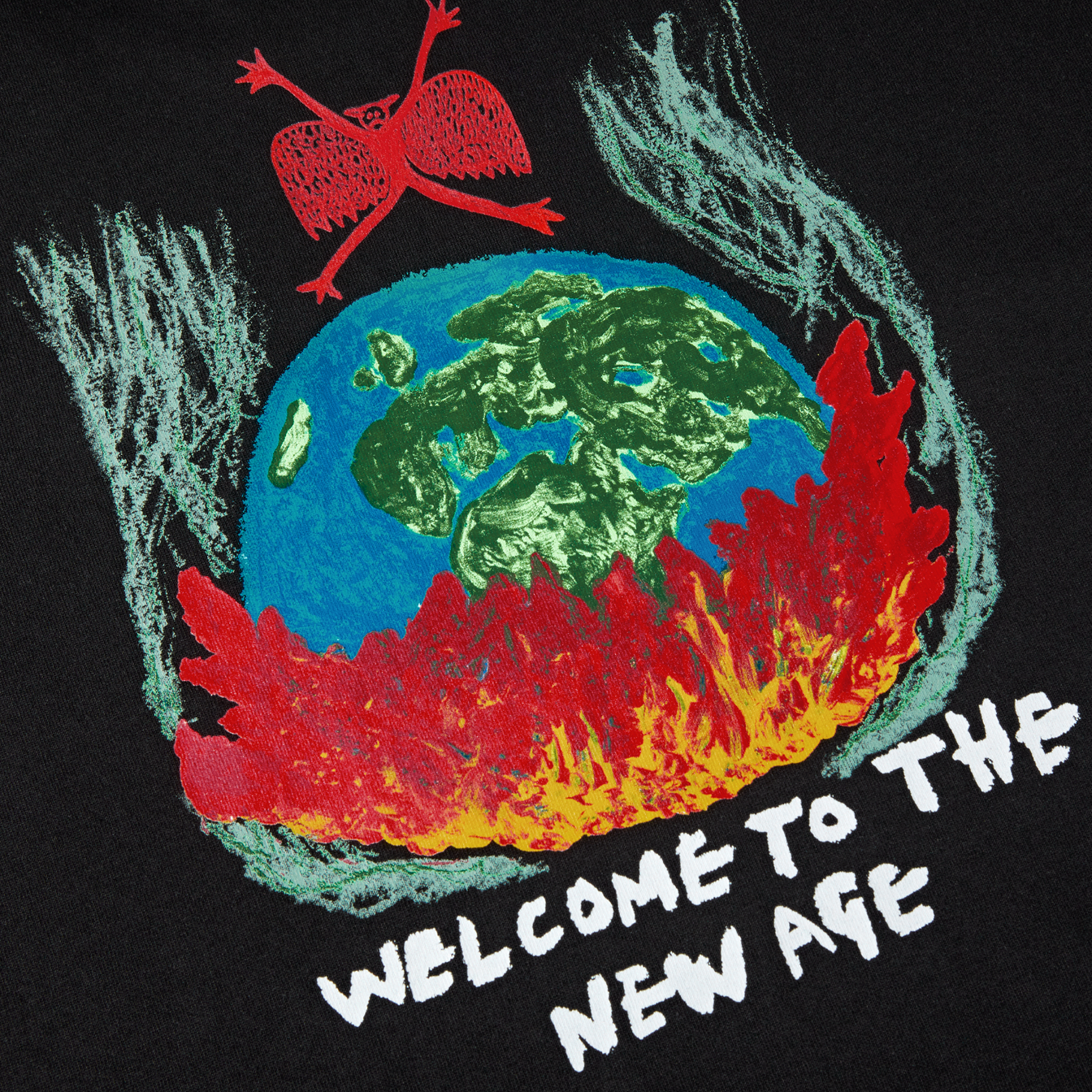 Welcome To The New Age LS Tee - Black