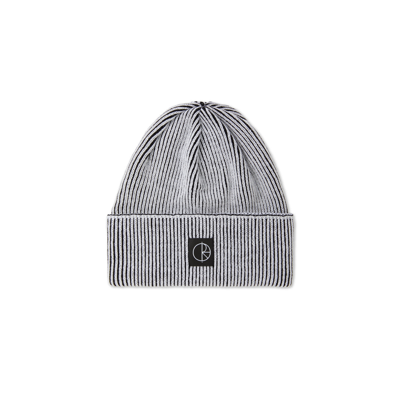 Merino Lines Beanie - White/Black