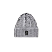 Merino Lines Beanie - White/Black