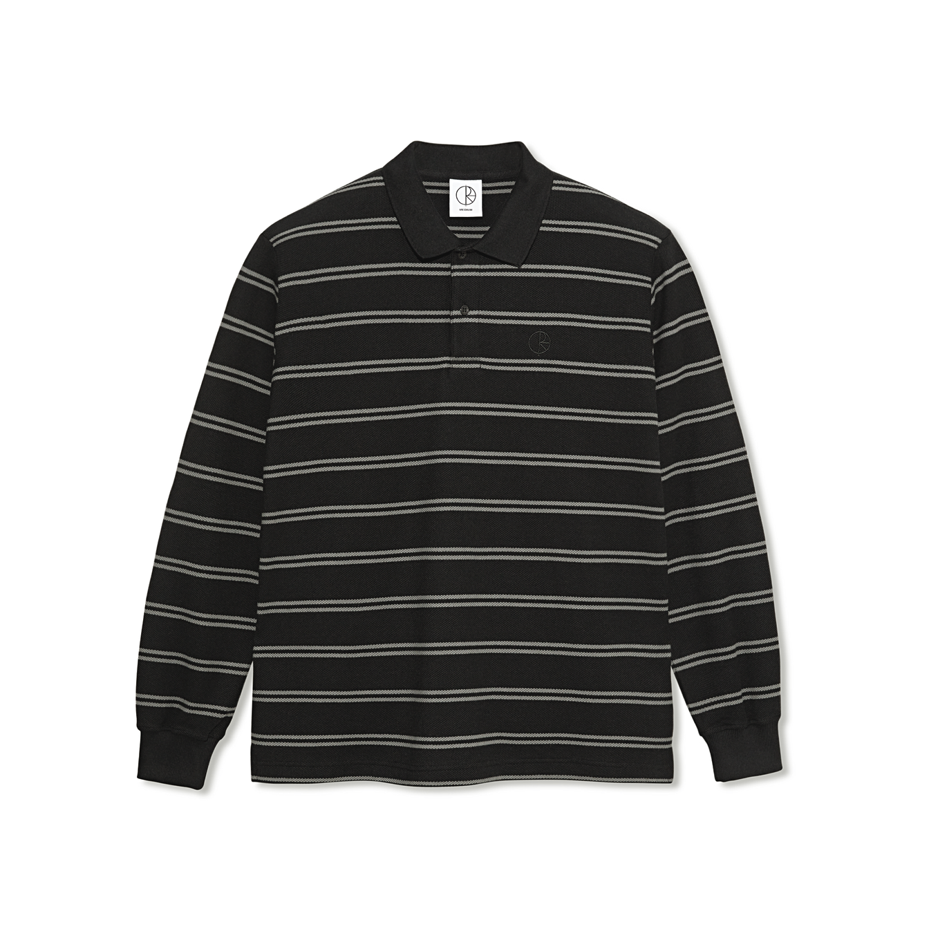 Polo LS - Stripe Black