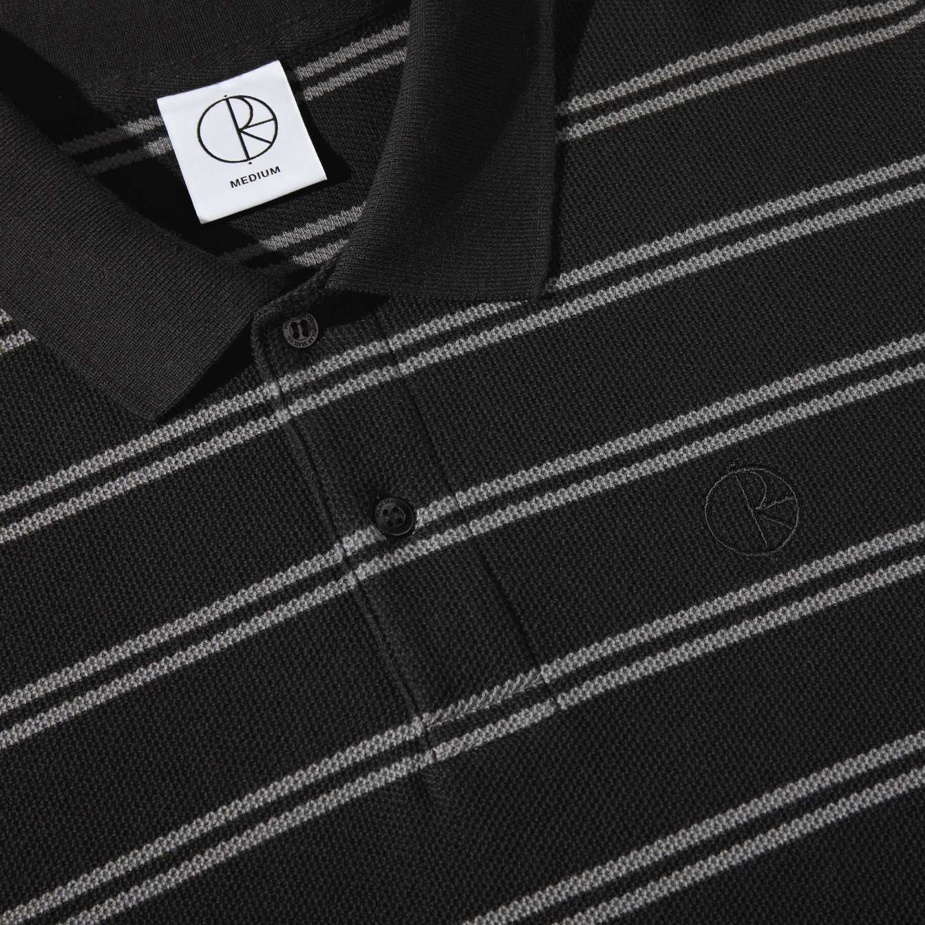 Polo LS - Stripe Black