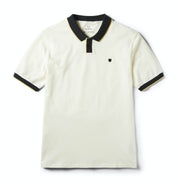 Polo en tricot S/S Proper - Blanc cassé/noir