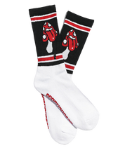 Rolling Shrooms Psocks - Black/Red