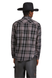 Vintage Wash L/S Flannel - Black/Charcoal Beige/Slate