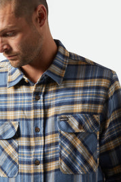 Bowery Flanelle - Bleu azur/Bleu marine délavé/Sable