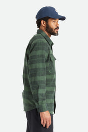 Bowery Heavy Weight L/S Flannel - Forest Green