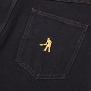 Workers Club Denim Short - Washed Black