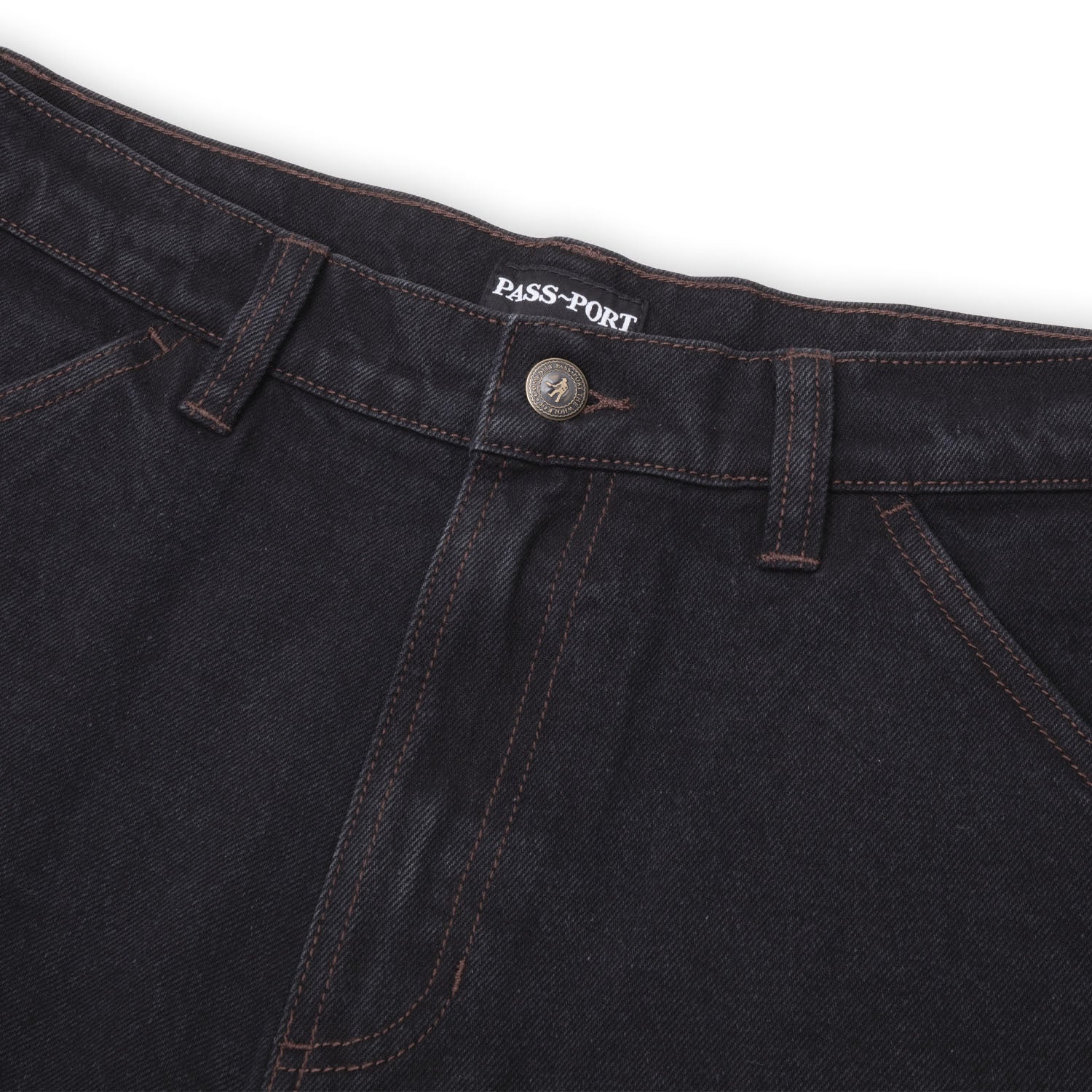 Workers Club Denim Short - Washed Black