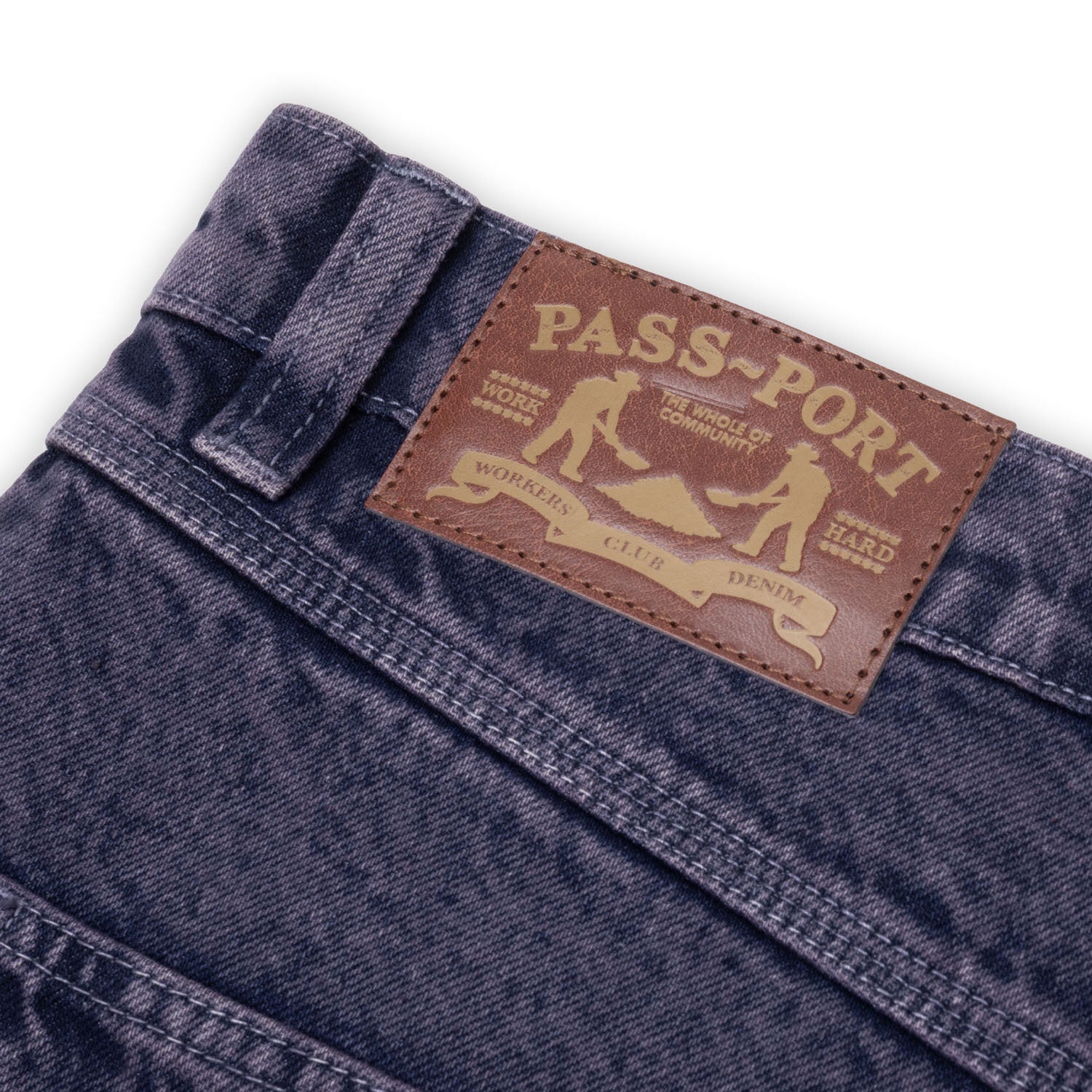 Workers Club Denim Short - Over-Dye Purple