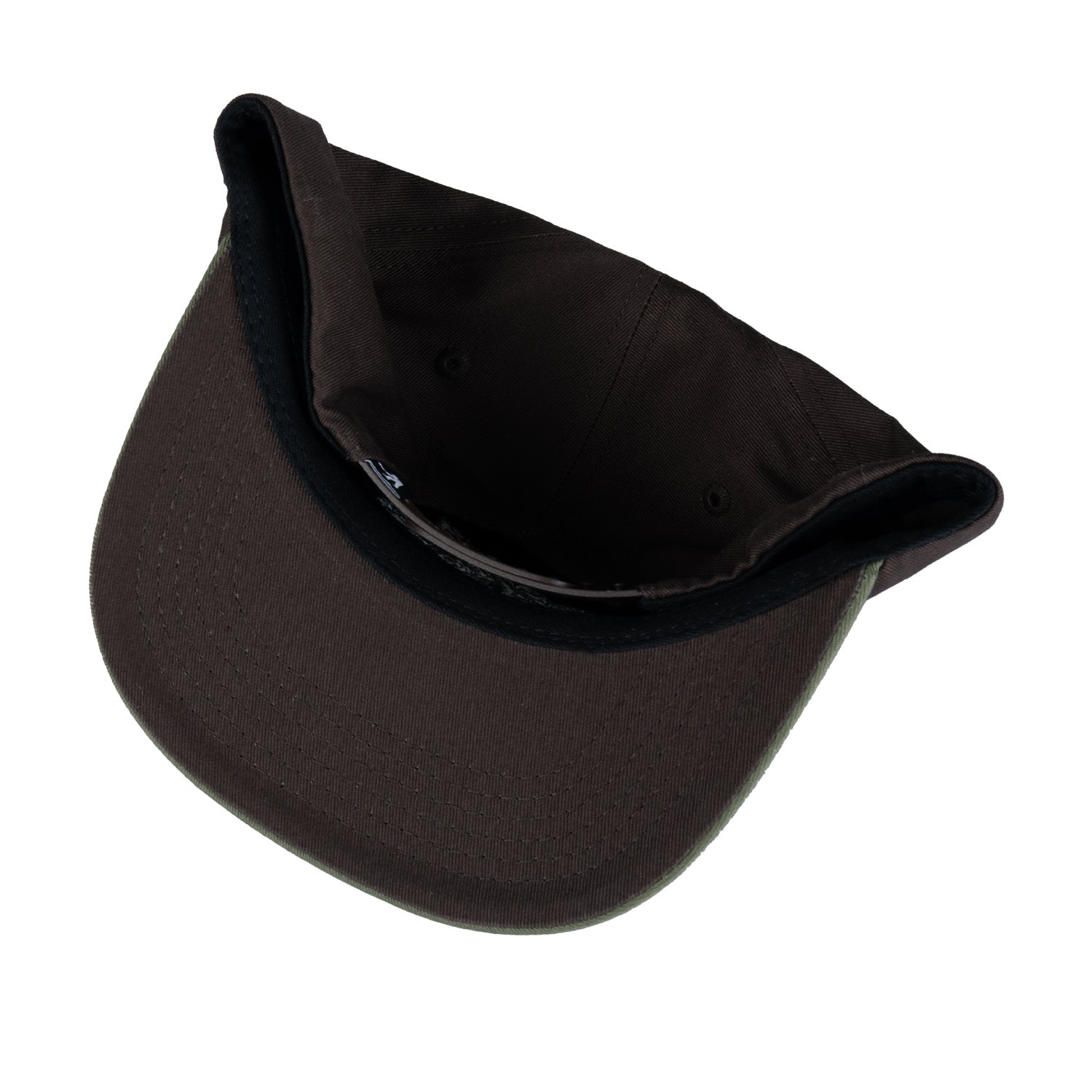 Casquette de travail enroulée - Vert militaire/chocolat