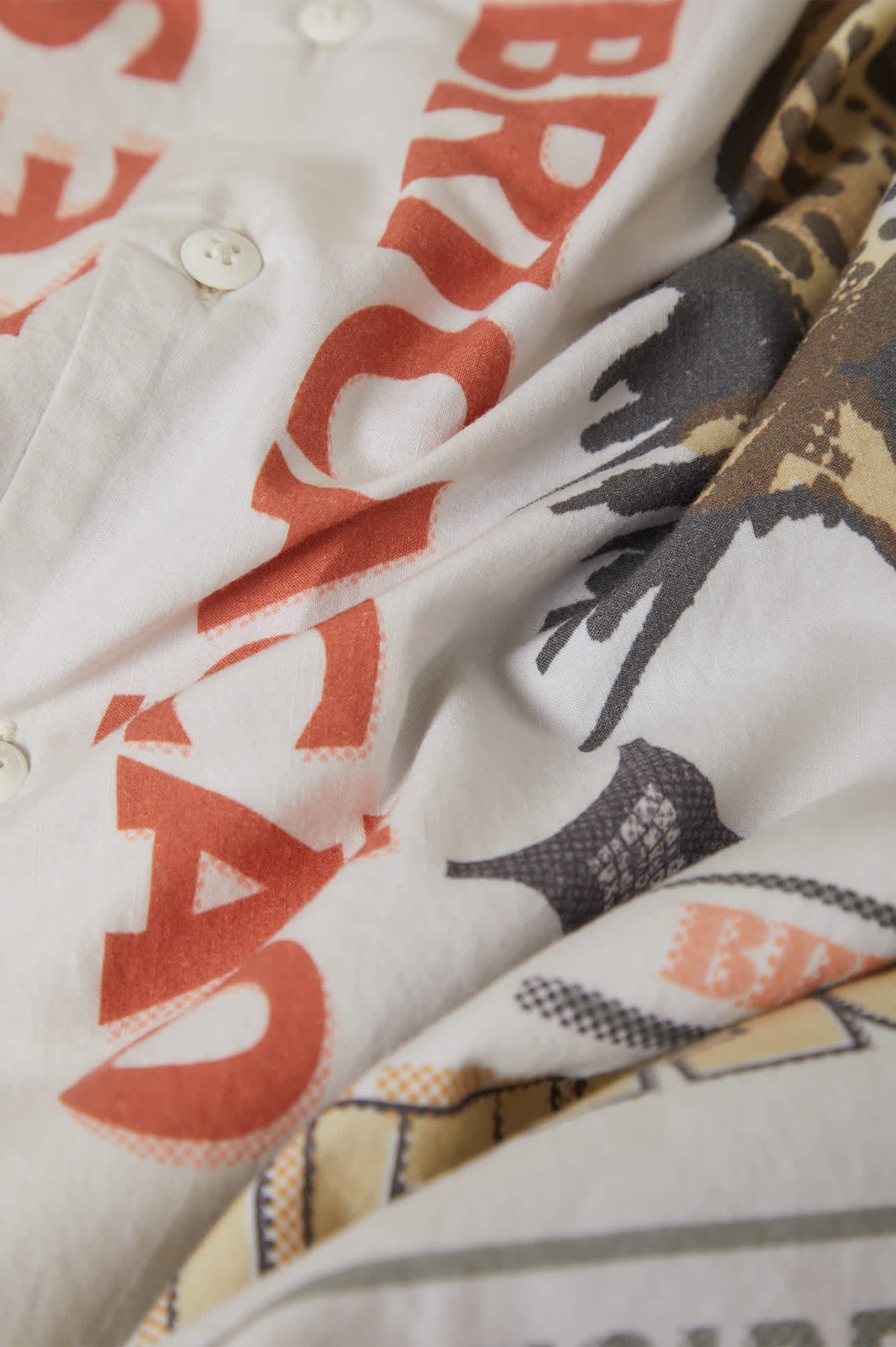 Getaway Camp Collar Shirt - Lost In Reality Print