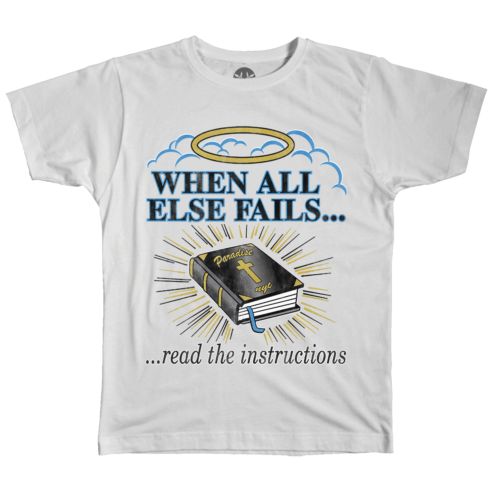 T-shirt « Lire les instructions » - Blanc