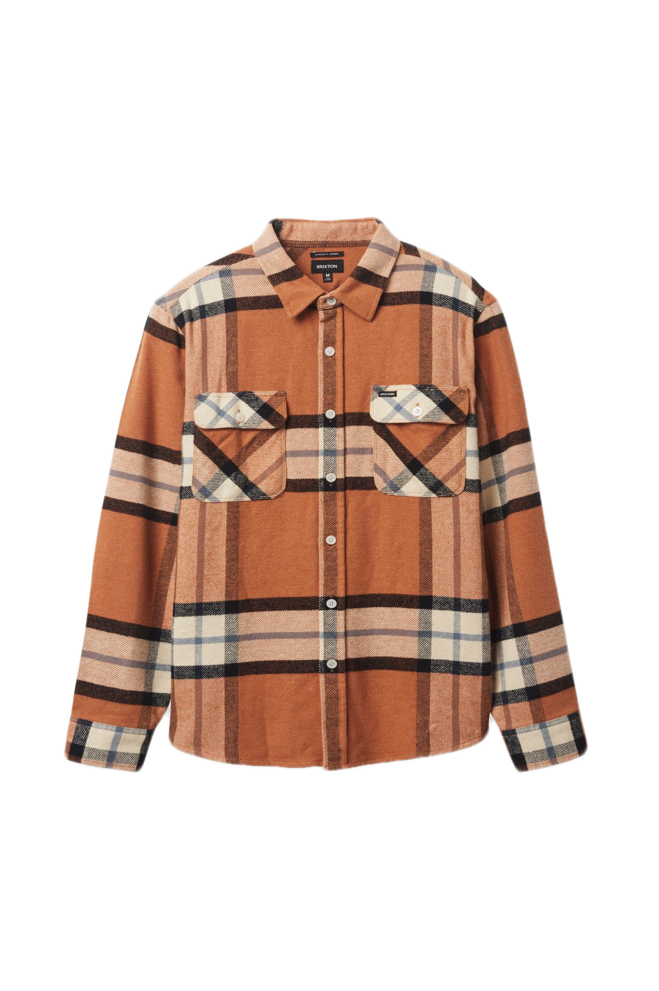 Bowery L/S Flannel - Mocha Plaid