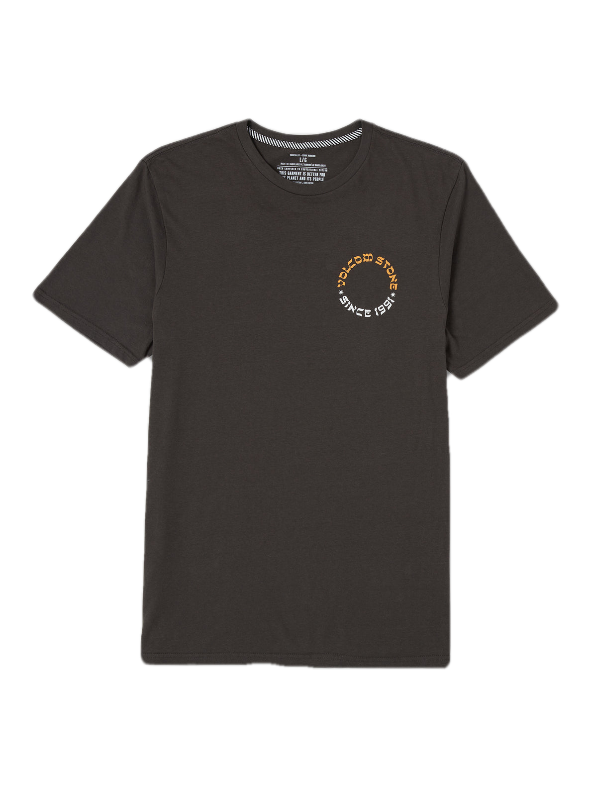 T-shirt à manches courtes Stone Portal Farm To Yarn - Noir rincé