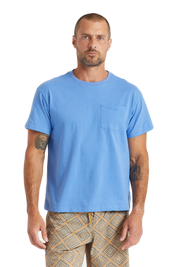 Basic S/S Pocket Tee - Sky Blue