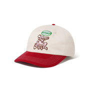 Rodent 6 Panel Cap - Natural/Burnt Red