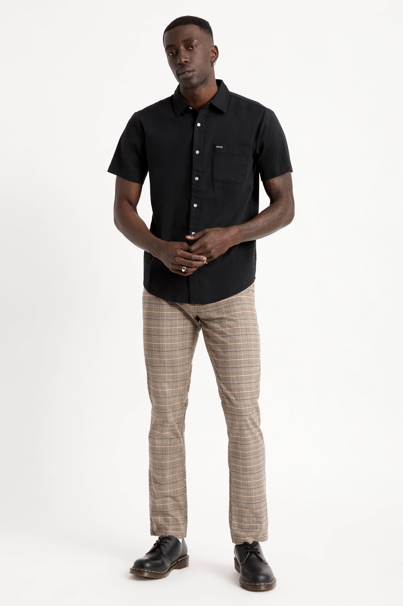 Charter Oxford S/S Woven - Black