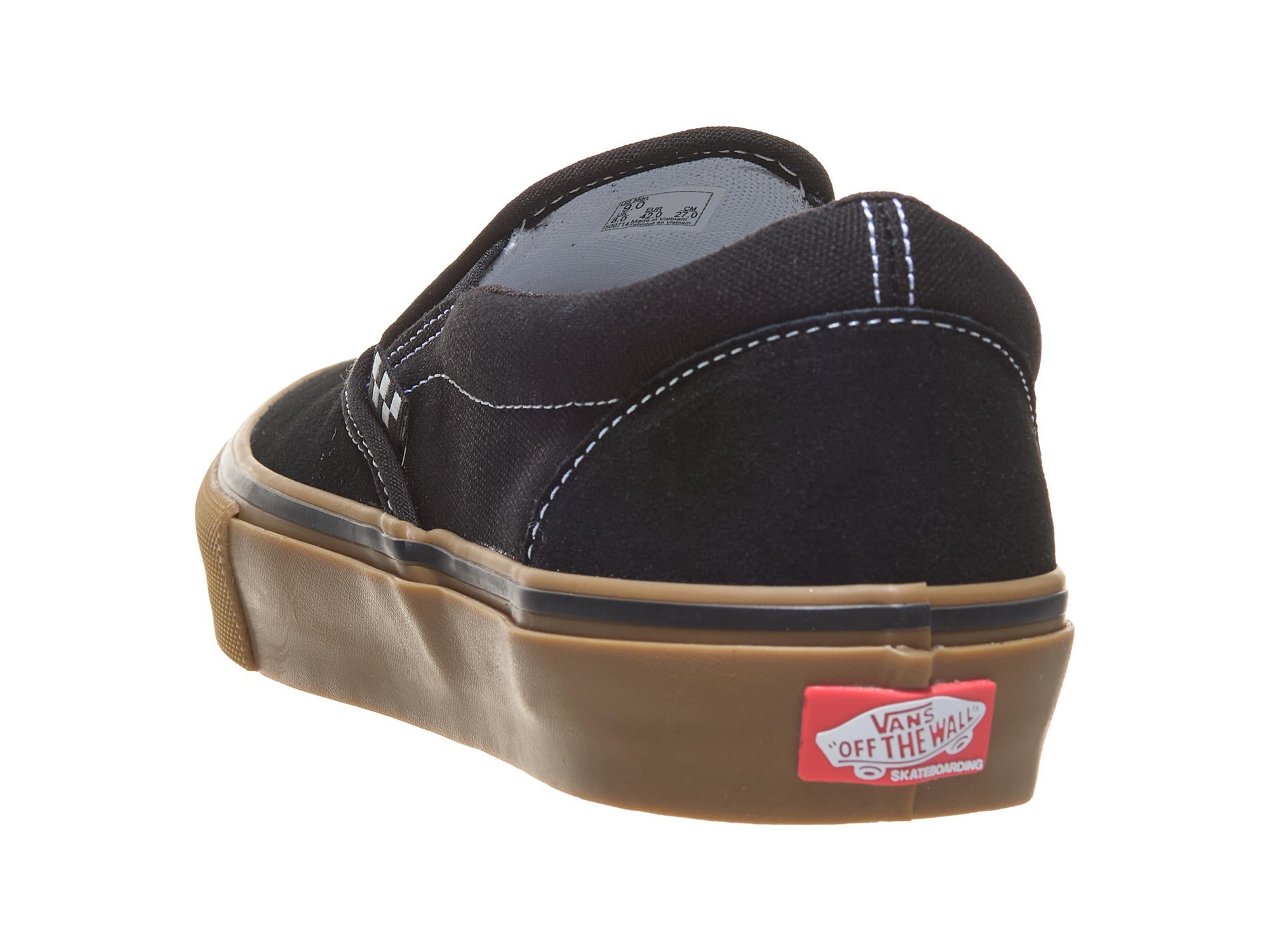Skate Slip-On - Black/Gum/White