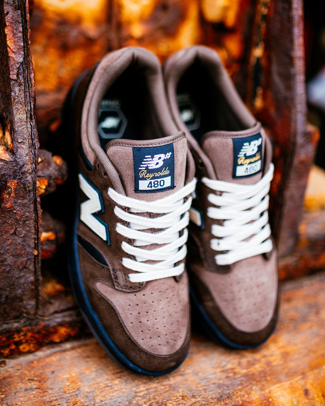 NB Andrew Reynolds 480 - Chocolate/Tan (NM480BOS)