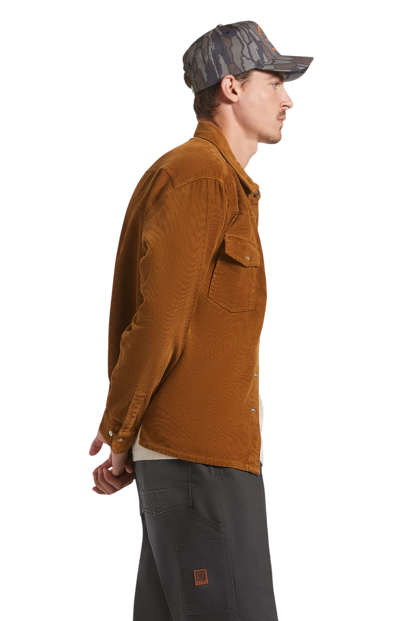 New West Relaxed Overshirt - Washed Copper Corduroy