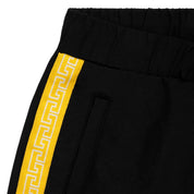 Sci-Fi Woven Trim Shorts - Black