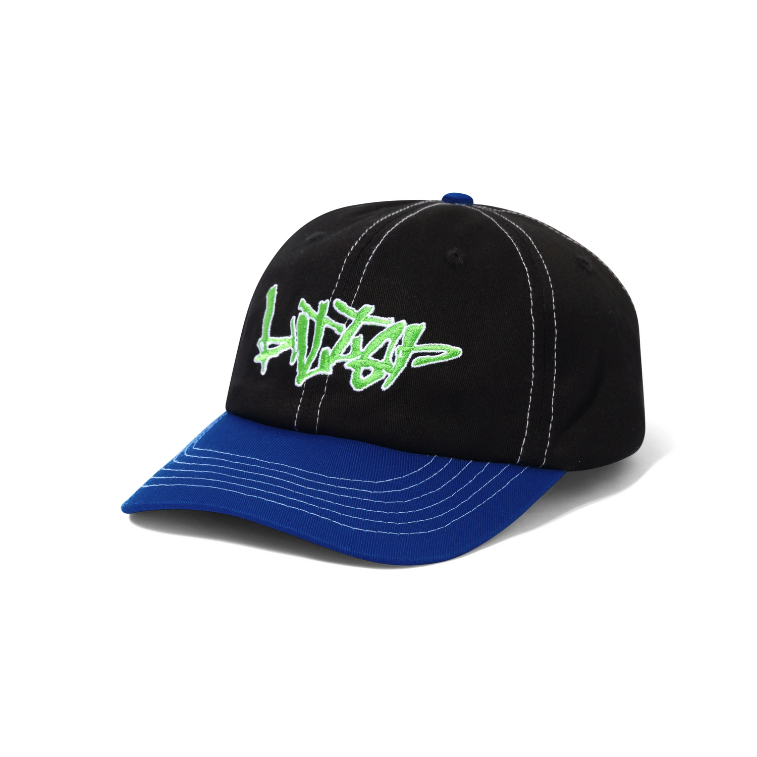 Casquette Scratch 6 Panel - Noir/Bleu Royal