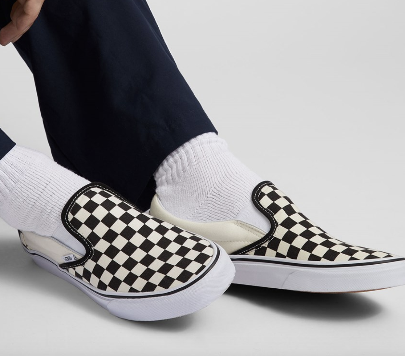 Classic Slip-On Checkerboard - Black/Off White