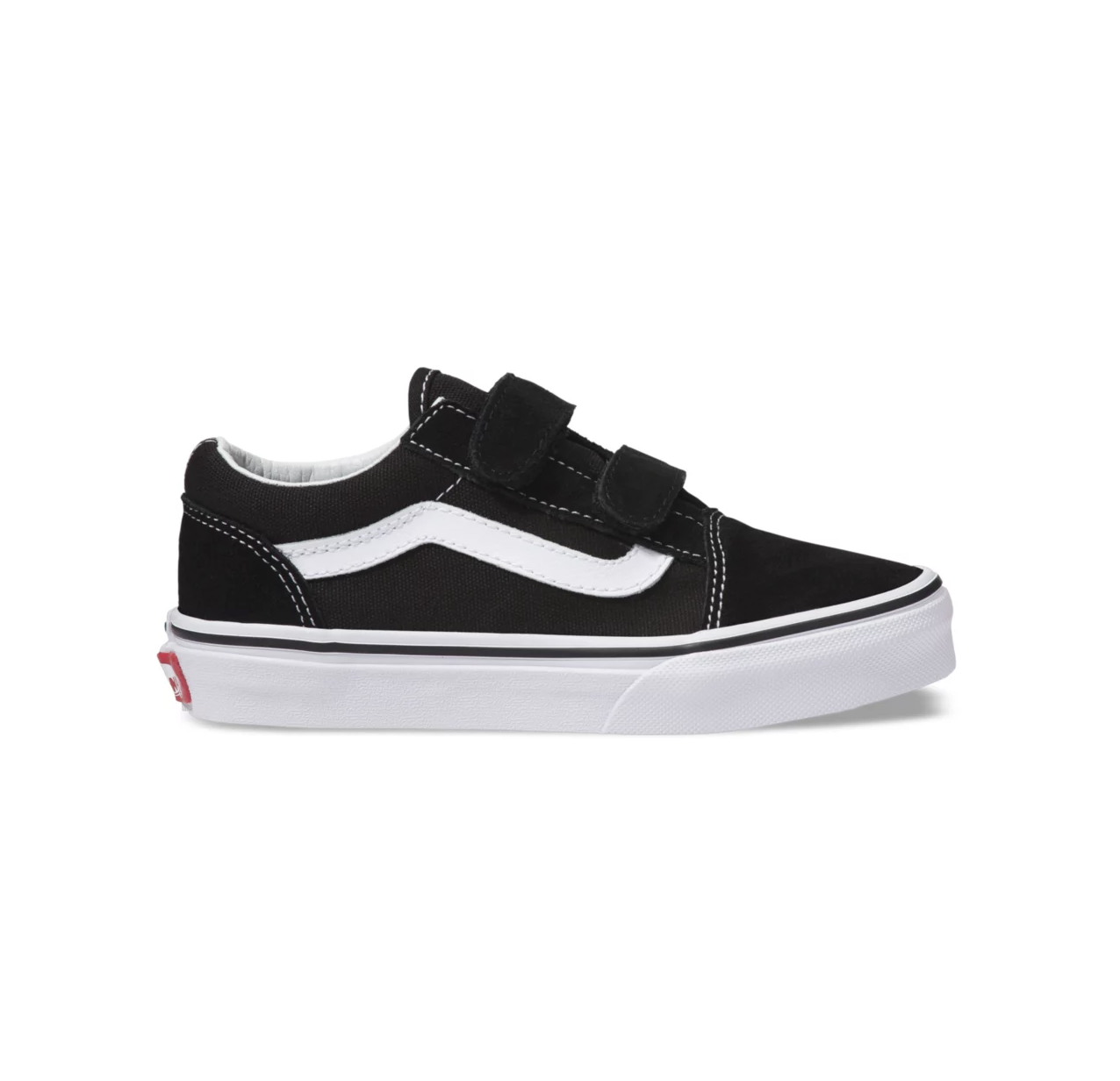 Old Skool V pour enfants - Noir/Blanc véritable 