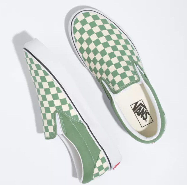 Classic Slip-On - Shale/True White Checkerboard