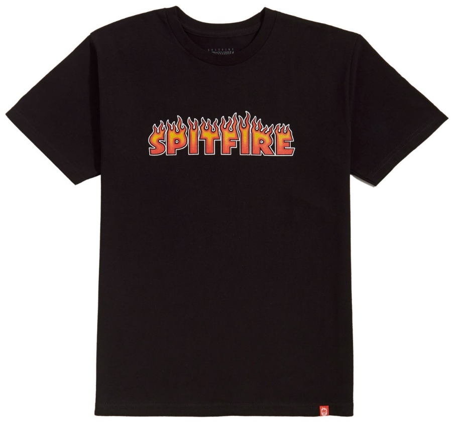 T-shirt Flash Fire pour jeunes - Noir/Multicolore