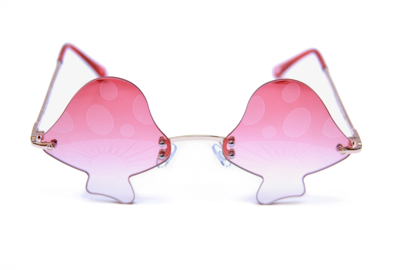 Lunettes de soleil Champignons - Dégradé rouge