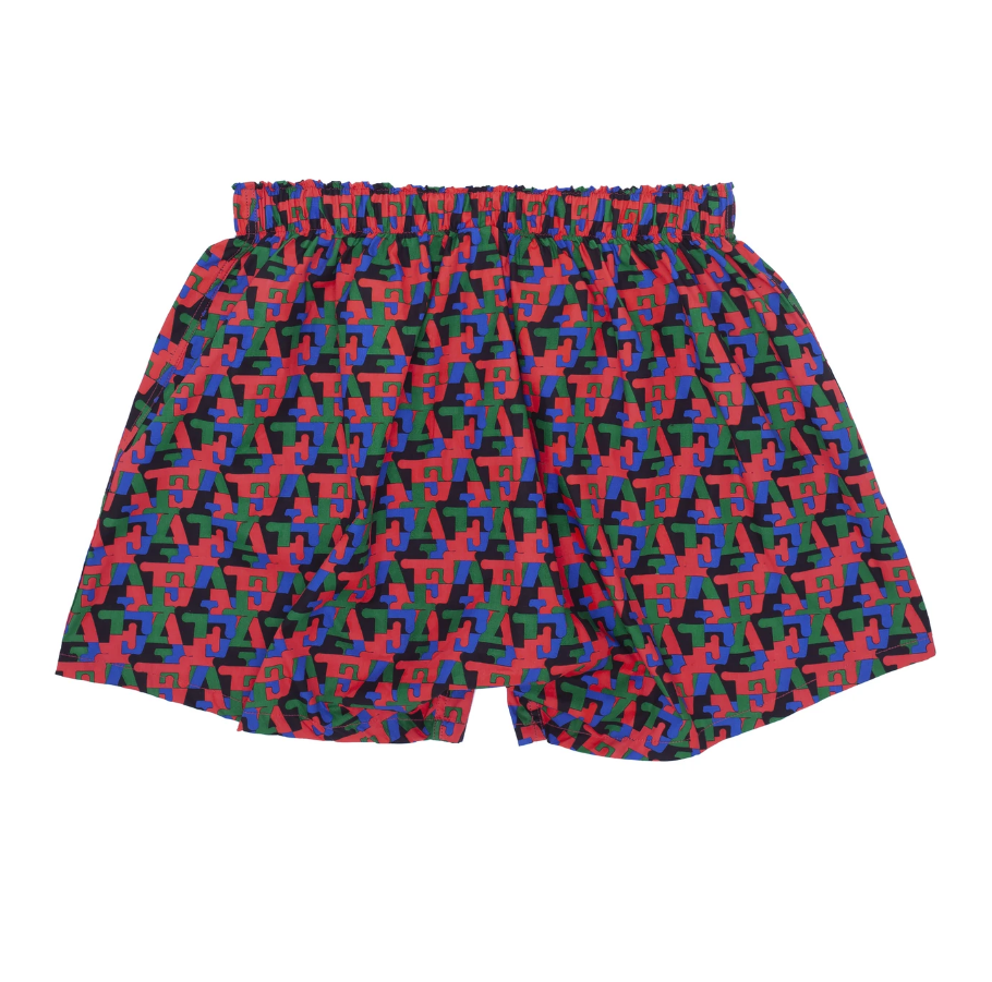 Two Pack Boxers Wanto Dill/Monogram Art