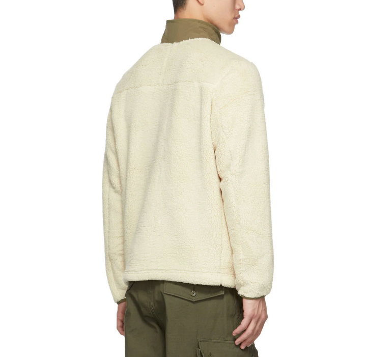 Veste entièrement zippée Campshire - Sable blanchi/vert olive brûlé