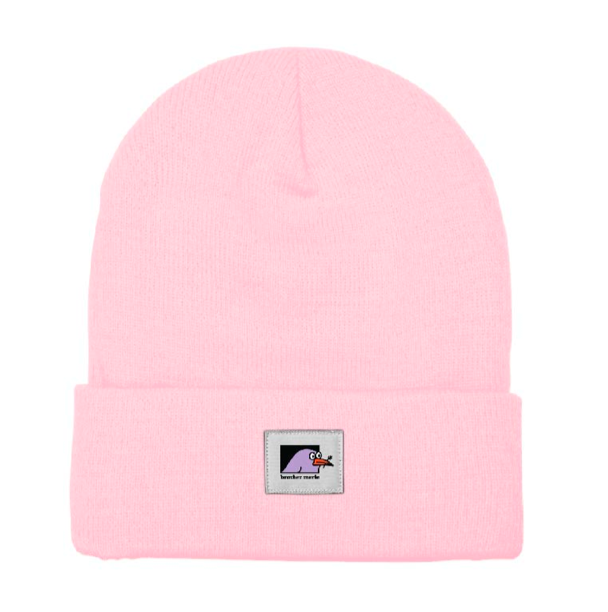 Bird Beanie - Light Pink