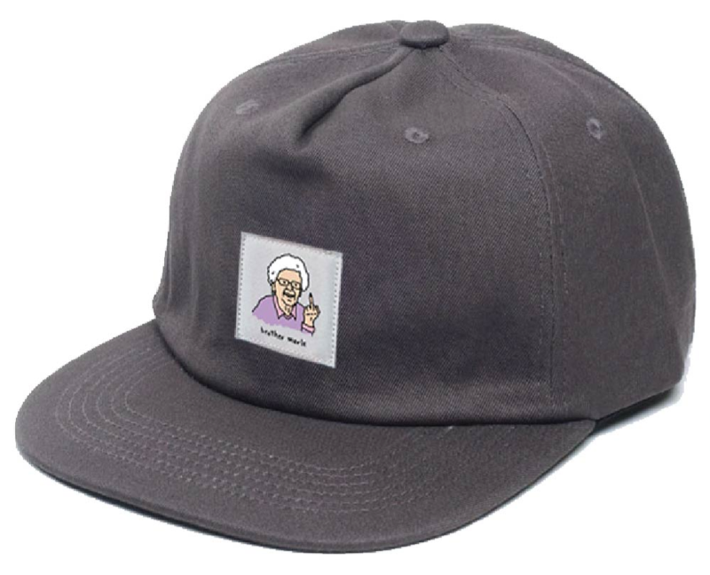 Casquette Betty Unstructured 5-Panel Snapback - Anthracite