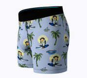 Monkey Surfs Boxer Brief - Blue