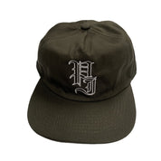 Stamp Embroidered Snapback - Olive