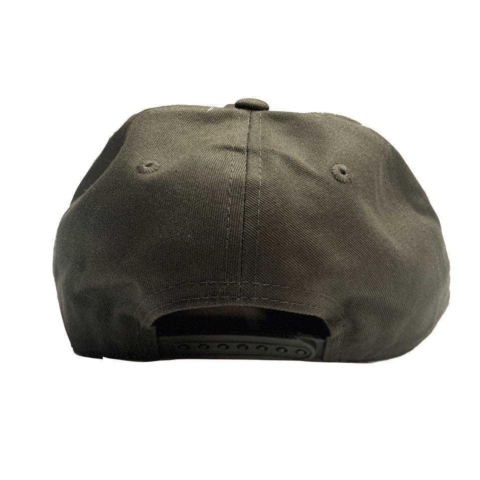Stamp Embroidered Snapback - Olive