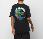 Boys Off The Wall Surf Dino T-Shirt - Black