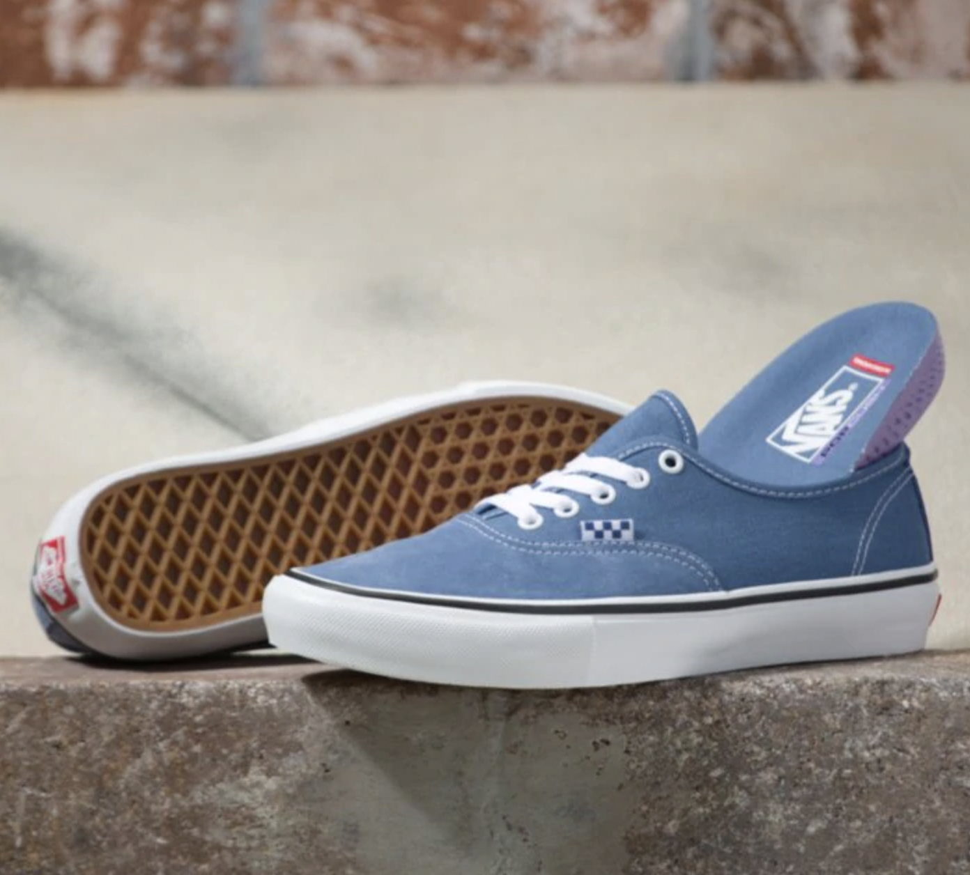 Skate Authentic Skateboard Shoe - Moonlight Blue/True White