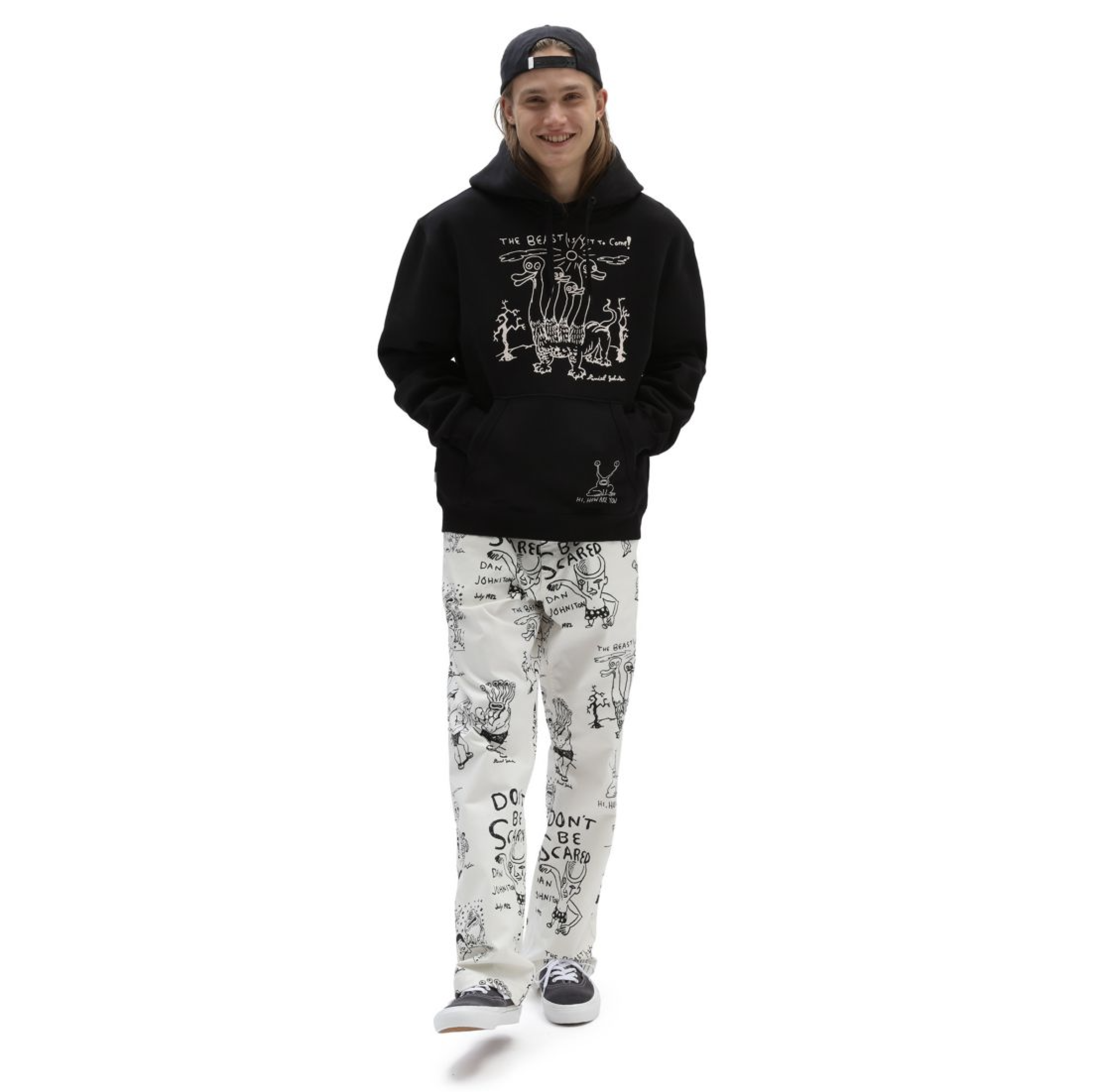 Vans x Daniel Johnston Pullover Hoodie - Black