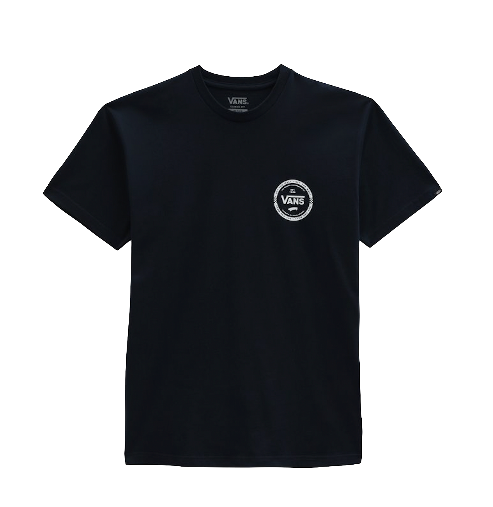 Logo Check T-Shirt - Navy