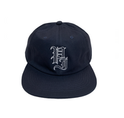 Stamp Embroidered Snapback - Navy
