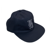Stamp Embroidered Snapback - Navy