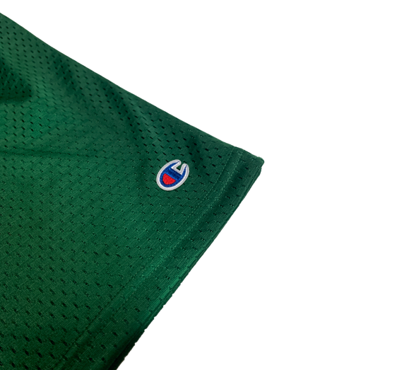 Crest Patch Mesh Shorts - Dark Green