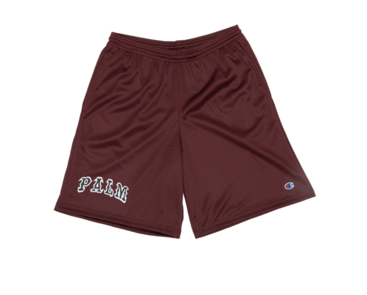 League Basketball Mesh Shorts - Maroon/White