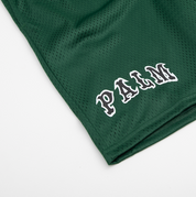 League Basketball Mesh Shorts - Athletic Dark Green/White